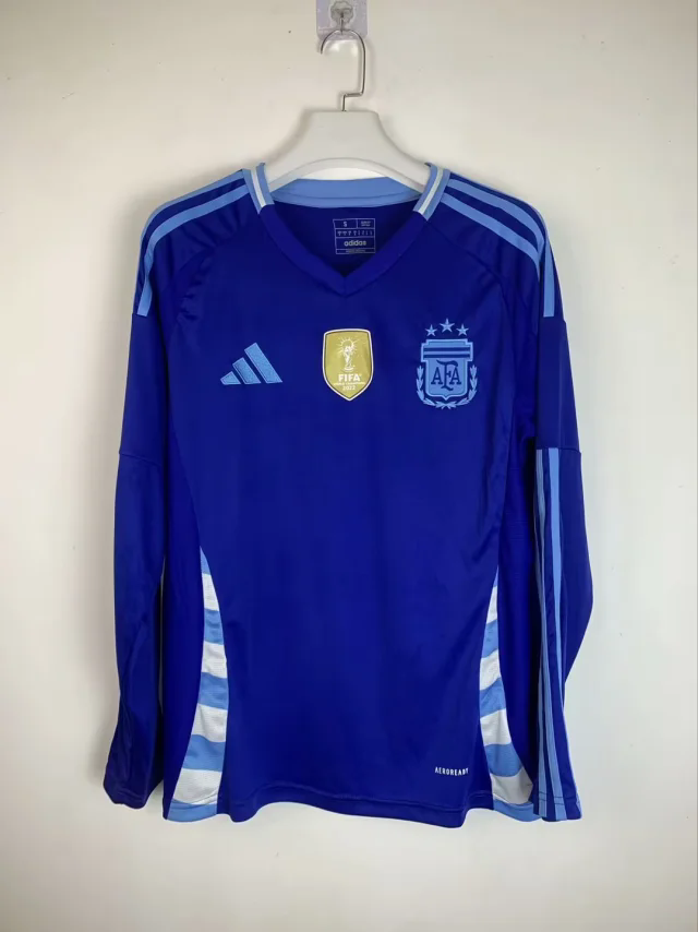 AAA Quality Argentina 2024 Away Blue Long Soccer Jersey